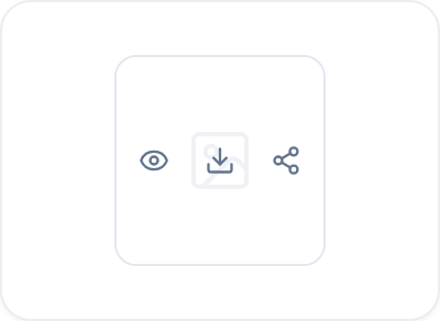 Preview and download controls for an attached file Preview and download controls for an attached file