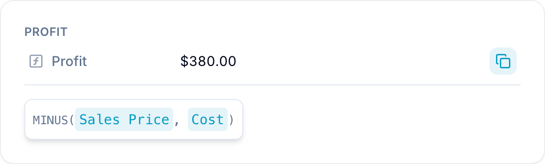 Profit formula based on sales price and cost Profit formula based on sales price and cost