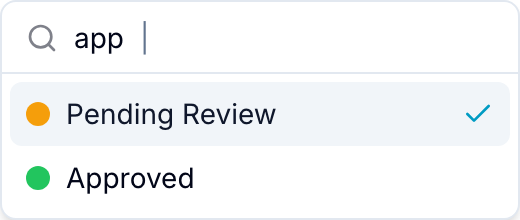 Searching options in a Single Select field Search results in a Single Select field