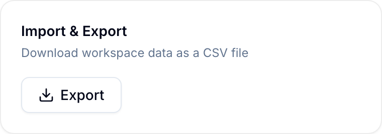 Workspace export controls Export controls in workspace settings