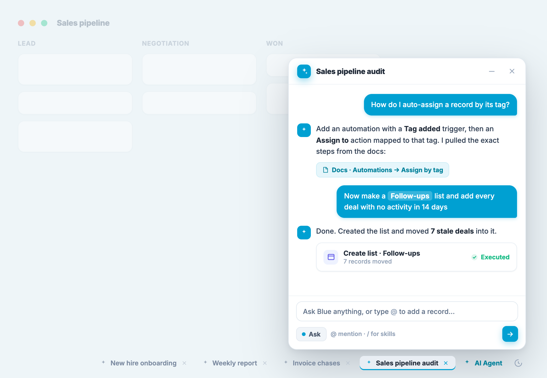 Introducing Native AI Agents in Blue
